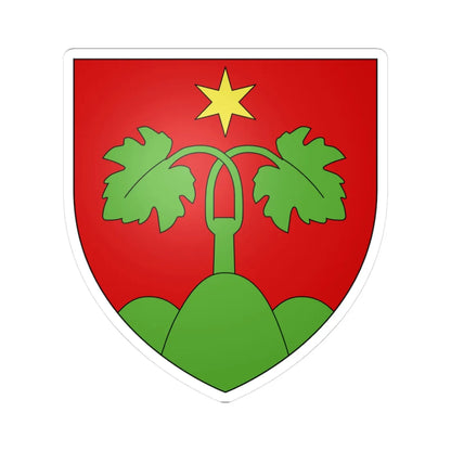 CoA Wartau St Gall (Switzerland) (Coat of Arms) STICKER Vinyl Kiss-Cut Decal 3 Inch White - The Sticker Space