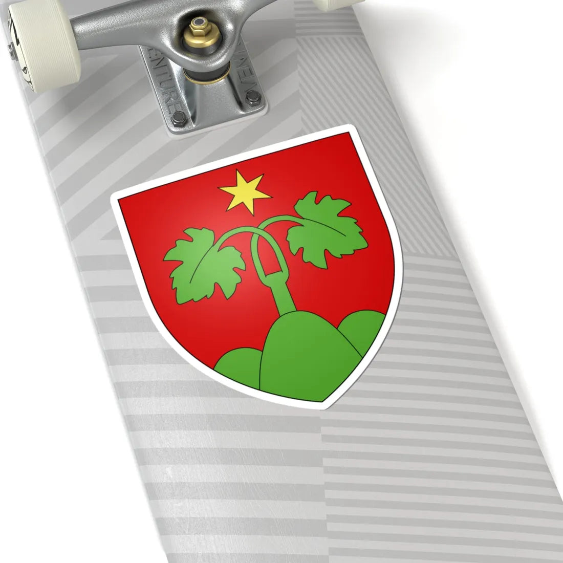 CoA Wartau St Gall (Switzerland) (Coat of Arms) STICKER Vinyl Kiss-Cut Decal - The Sticker Space