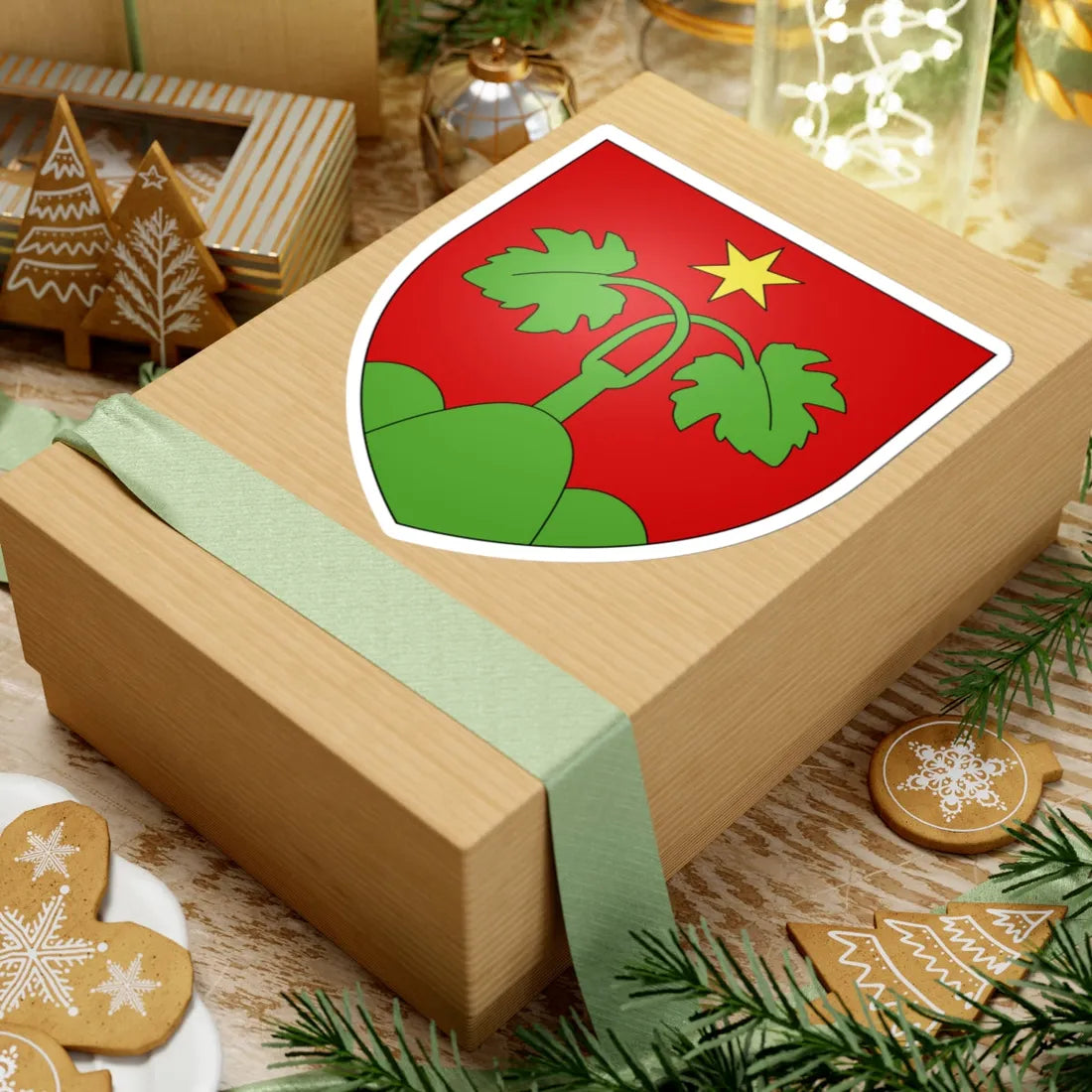 CoA Wartau St Gall (Switzerland) (Coat of Arms) STICKER Vinyl Kiss-Cut Decal - The Sticker Space