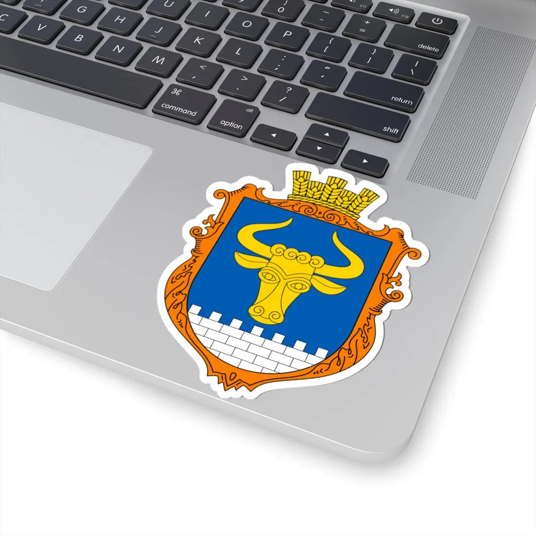 COA Zavorychi Kyivska Ukraine UHT (Ukraine) (Coat of Arms) STICKER Vinyl Kiss-Cut Decal - The Sticker Space