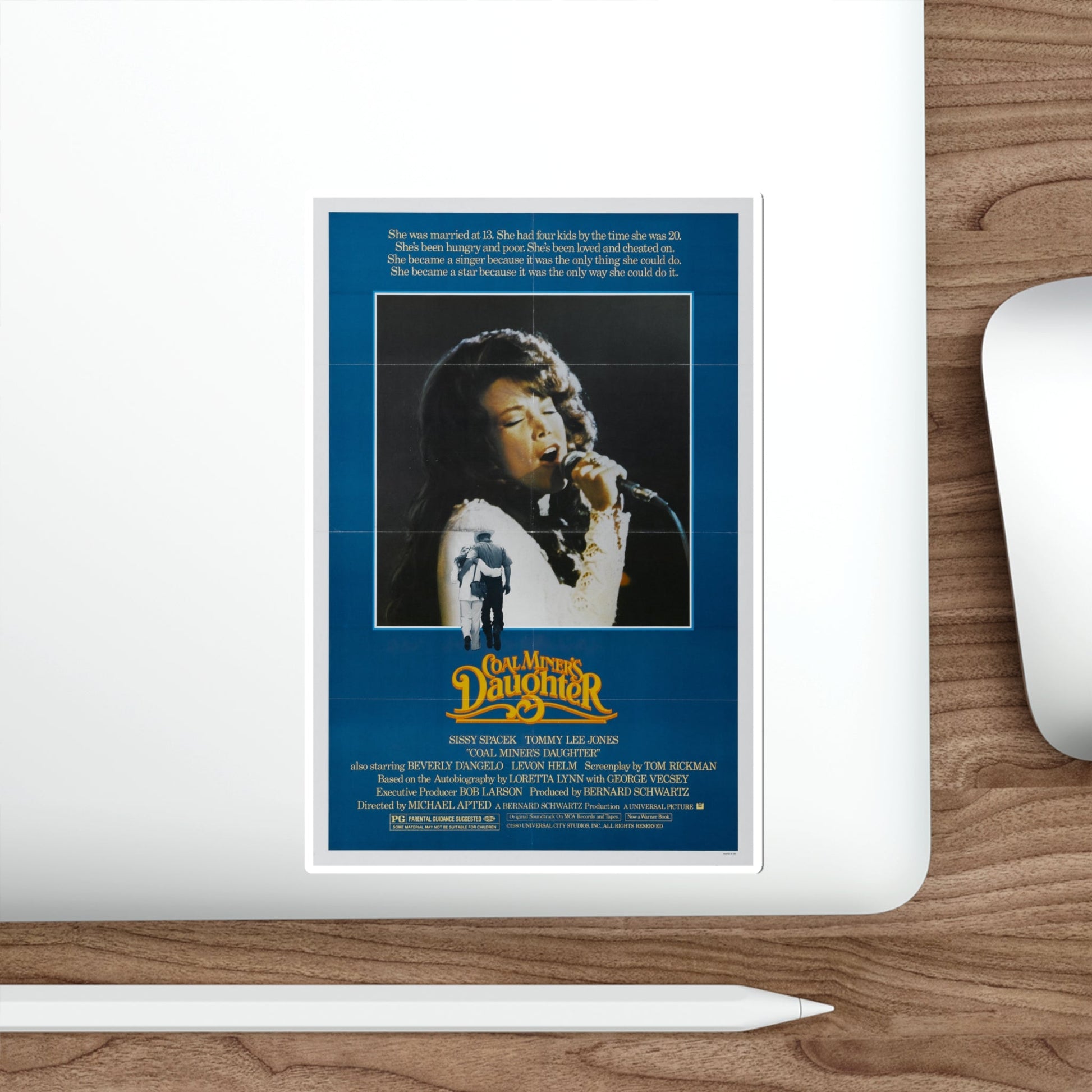 Coal Miner's Daughter 1980 Movie Poster STICKER Vinyl Die-Cut Decal-The Sticker Space