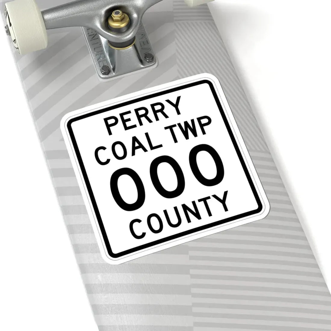 Coal Township Perry County Ohio route shield template (Ohio) (Road Sign) STICKER Vinyl Kiss-Cut Decal - The Sticker Space