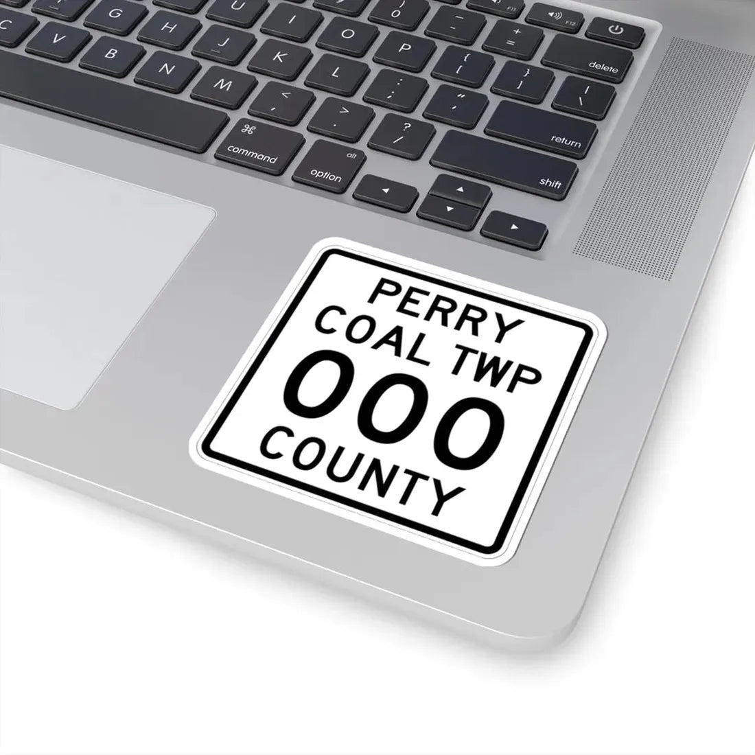 Coal Township Perry County Ohio route shield template (Ohio) (Road Sign) STICKER Vinyl Kiss-Cut Decal - The Sticker Space