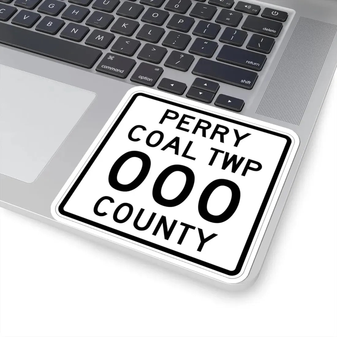 Coal Township Perry County Ohio route shield template (Ohio) (Road Sign) STICKER Vinyl Kiss-Cut Decal - The Sticker Space