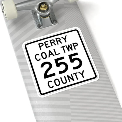 Coal Township Route 255 Perry County Ohio (Ohio) (Road Sign) STICKER Vinyl Kiss-Cut Decal - The Sticker Space