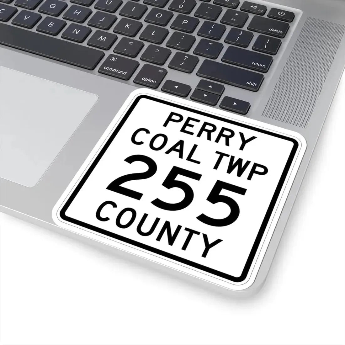 Coal Township Route 255 Perry County Ohio (Ohio) (Road Sign) STICKER Vinyl Kiss-Cut Decal - The Sticker Space