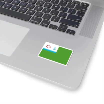 Coast Guard Flag of Azerbaijan (Azerbaijan) STICKER Vinyl Kiss-Cut Decal - The Sticker Space