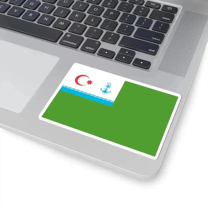 Coast Guard Flag of Azerbaijan (Azerbaijan) STICKER Vinyl Kiss-Cut Decal - The Sticker Space
