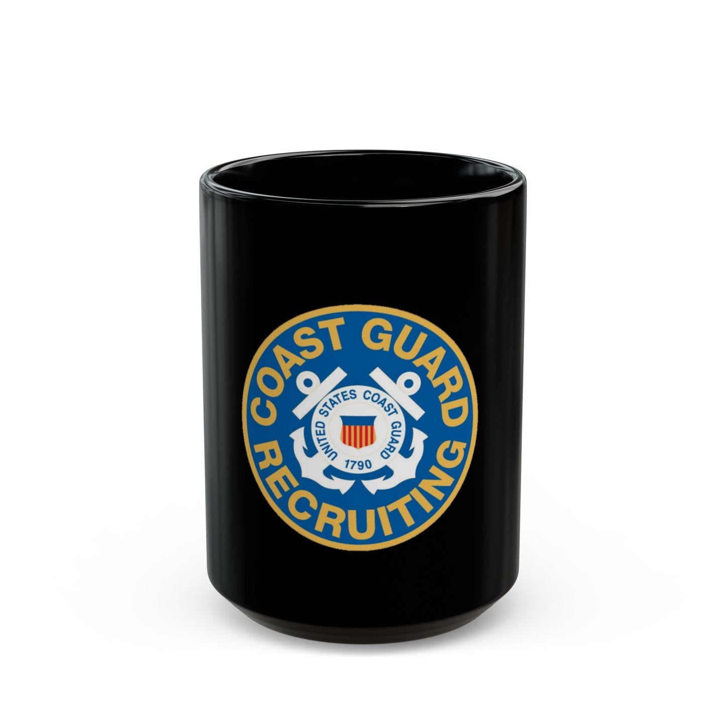 Coast Guard Recruiting (U.S. Coast Guard) Black Coffee Mug-15oz-The Sticker Space