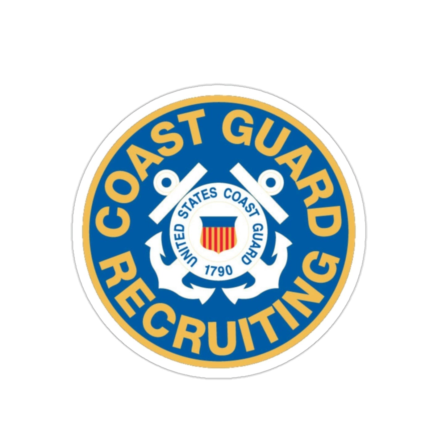 Coast Guard Recruiting (U.S. Coast Guard) STICKER Vinyl Die-Cut Decal-2 Inch-The Sticker Space