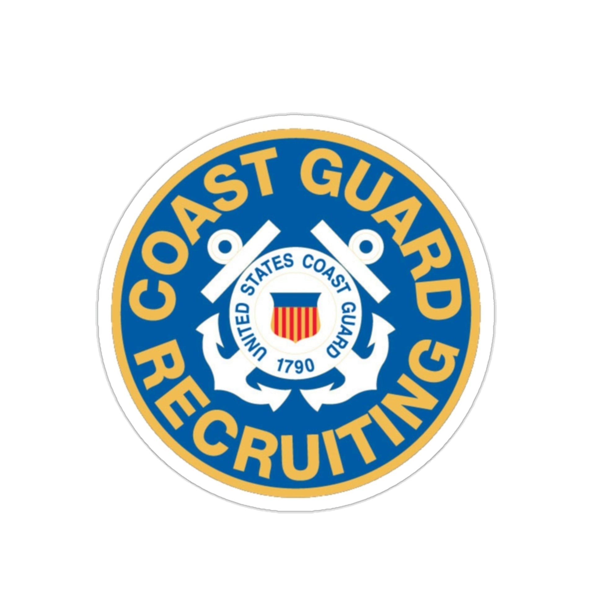 Coast Guard Recruiting (U.S. Coast Guard) STICKER Vinyl Die-Cut Decal-2 Inch-The Sticker Space