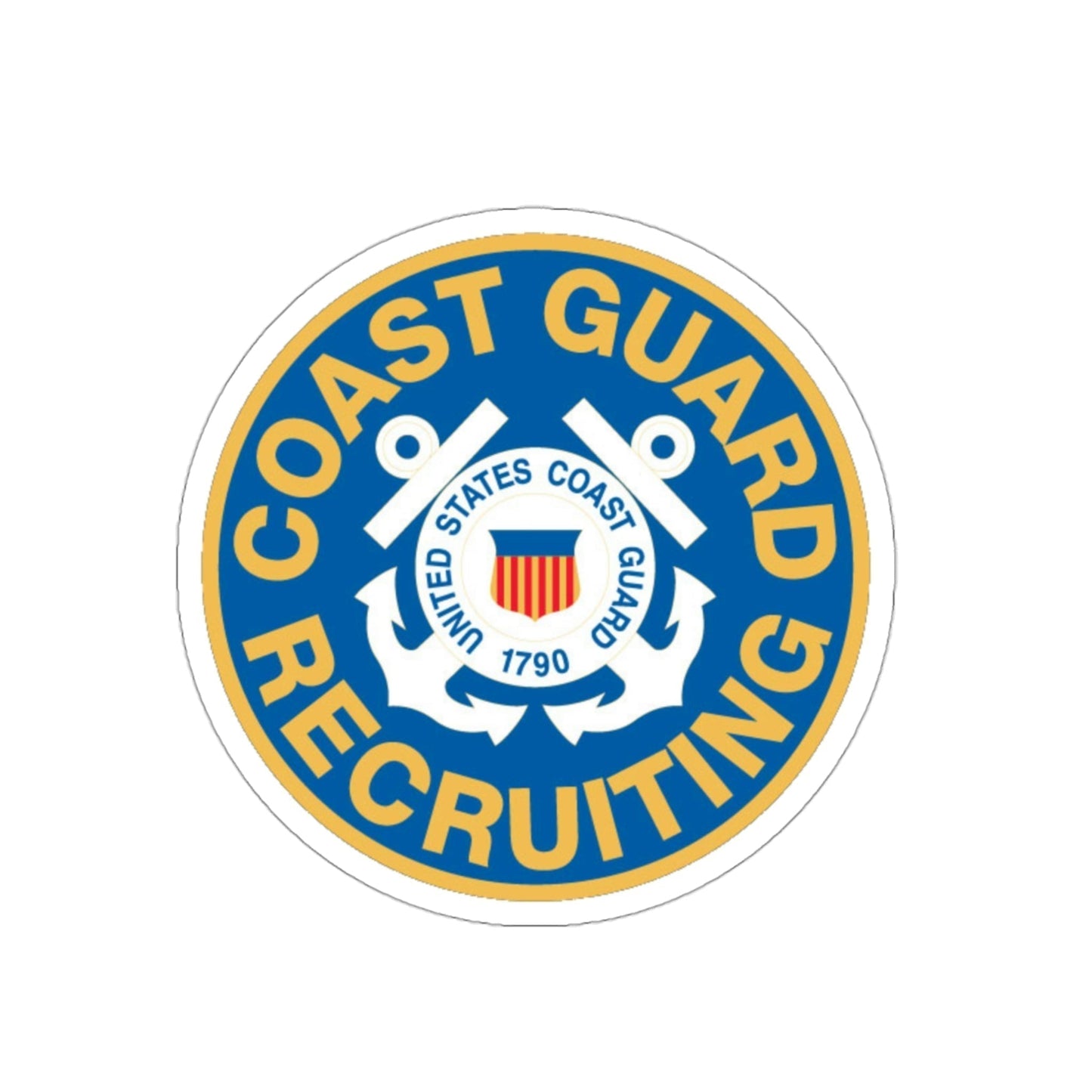 Coast Guard Recruiting (U.S. Coast Guard) STICKER Vinyl Die-Cut Decal-3 Inch-The Sticker Space