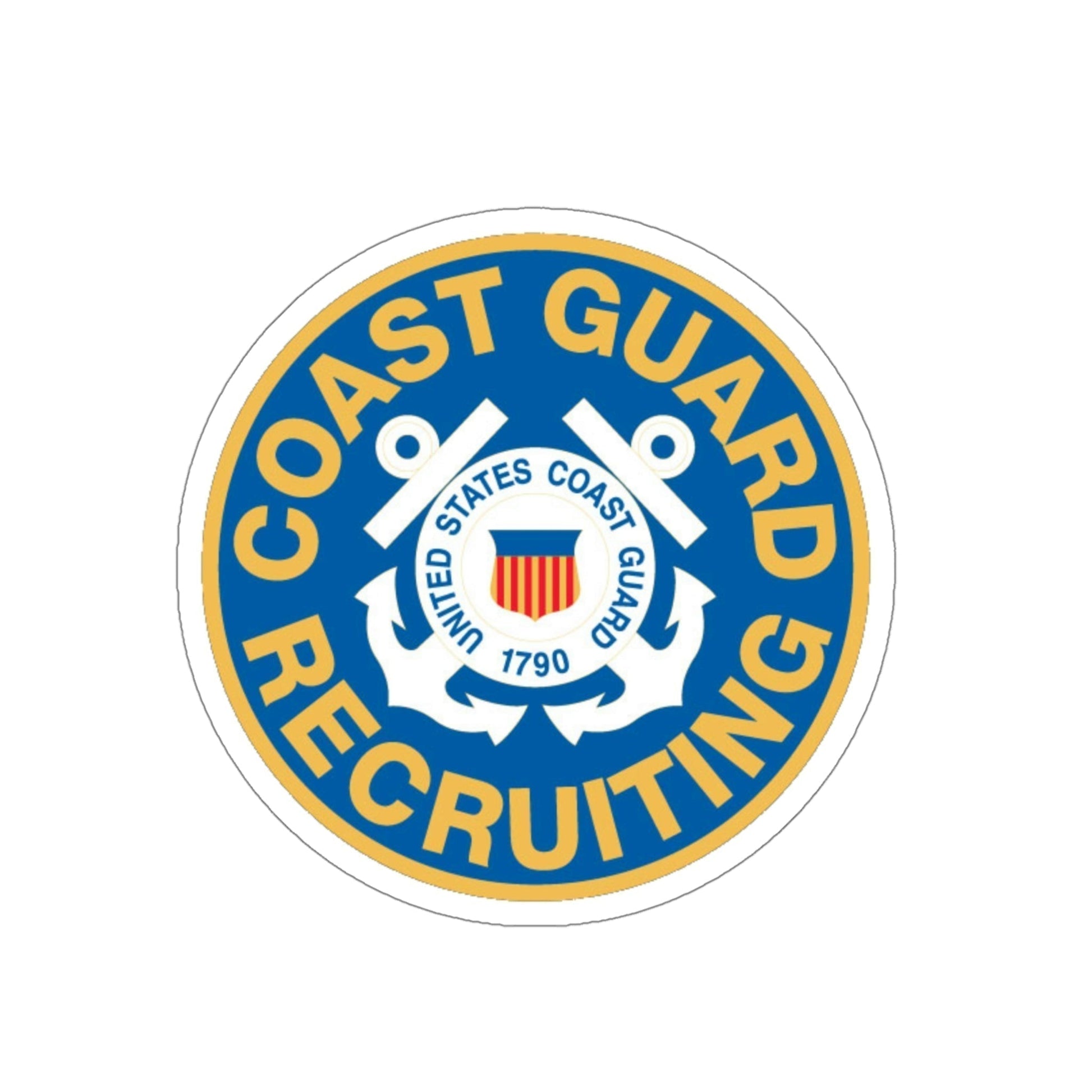 Coast Guard Recruiting (U.S. Coast Guard) STICKER Vinyl Die-Cut Decal-4 Inch-The Sticker Space