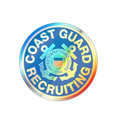 Coast Guard Recruiting (U.S. Coast Guard) Holographic STICKER Die-Cut Vinyl Decal 6 Inch Holographic - The Sticker Space