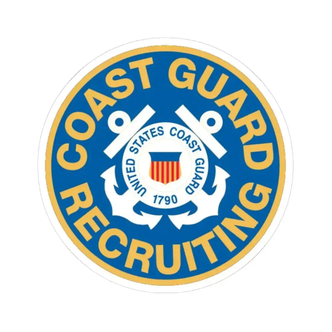 Coast Guard Recruiting (U.S. Coast Guard) STICKER Vinyl Kiss-Cut Decal 6 Inch White - The Sticker Space