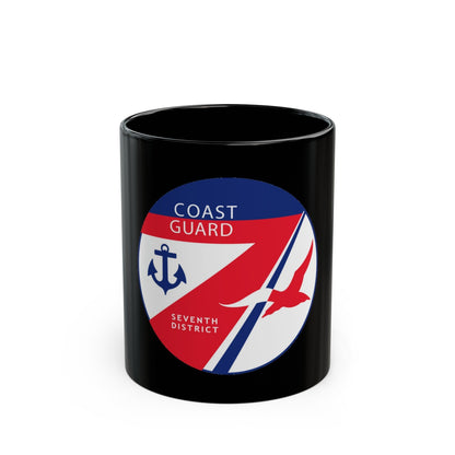 Coast Guard Seventh District (U.S. Coast Guard) Black Coffee Mug-11oz-The Sticker Space