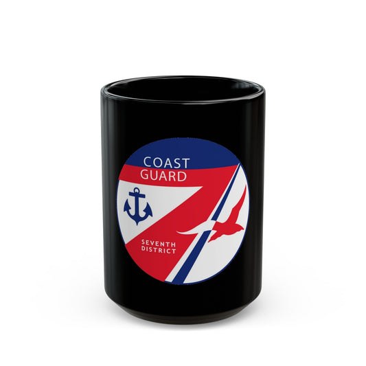 Coast Guard Seventh District (U.S. Coast Guard) Black Coffee Mug-15oz-The Sticker Space