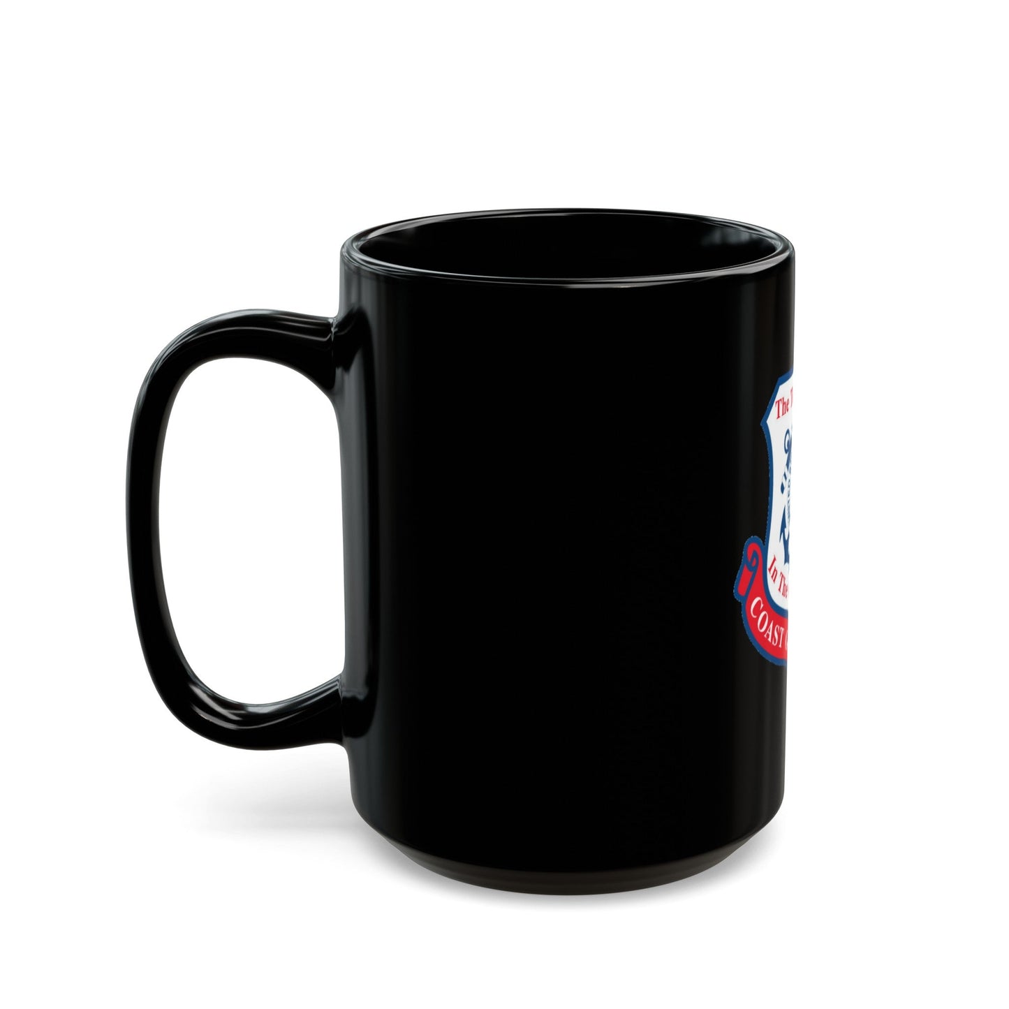 Coast Guard Wife (U.S. Coast Guard) Black Coffee Mug-The Sticker Space