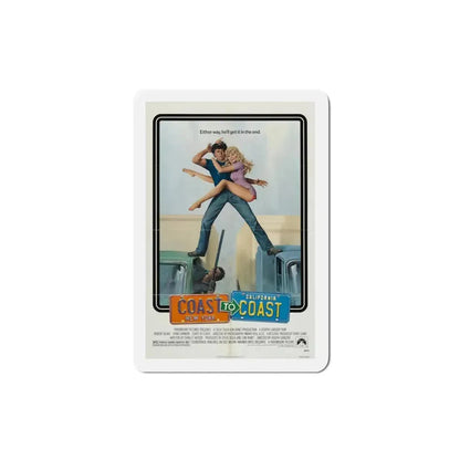 Coast to Coast 1980 Movie Poster Refrigerator Magnet 3 Inch - The Sticker Space