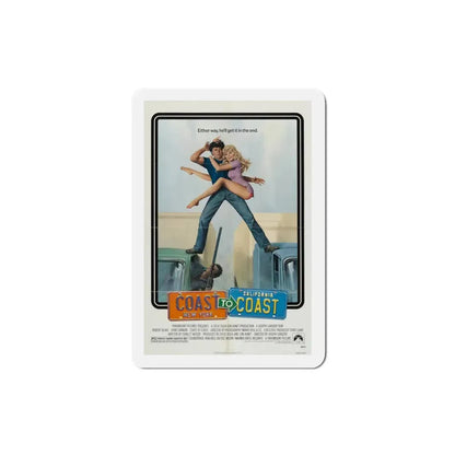 Coast to Coast 1980 Movie Poster Refrigerator Magnet 3 Inch - The Sticker Space
