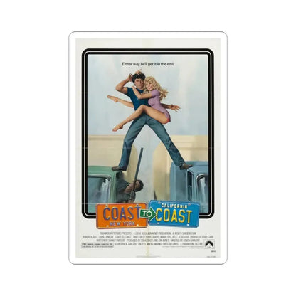 Coast to Coast 1980 Movie Poster STICKER Vinyl Die-Cut Decal - The Sticker Space