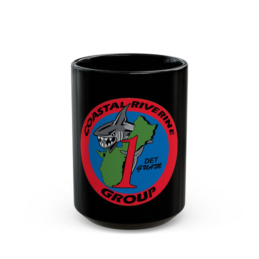 Coastal Riverine Group 1 Det Guam (U.S. Navy) Black Coffee Mug-15oz-The Sticker Space