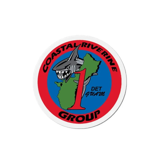 Coastal Riverine Group 1 Det Guam (U.S. Navy) Refrigerator Magnet 4 Inch - The Sticker Space