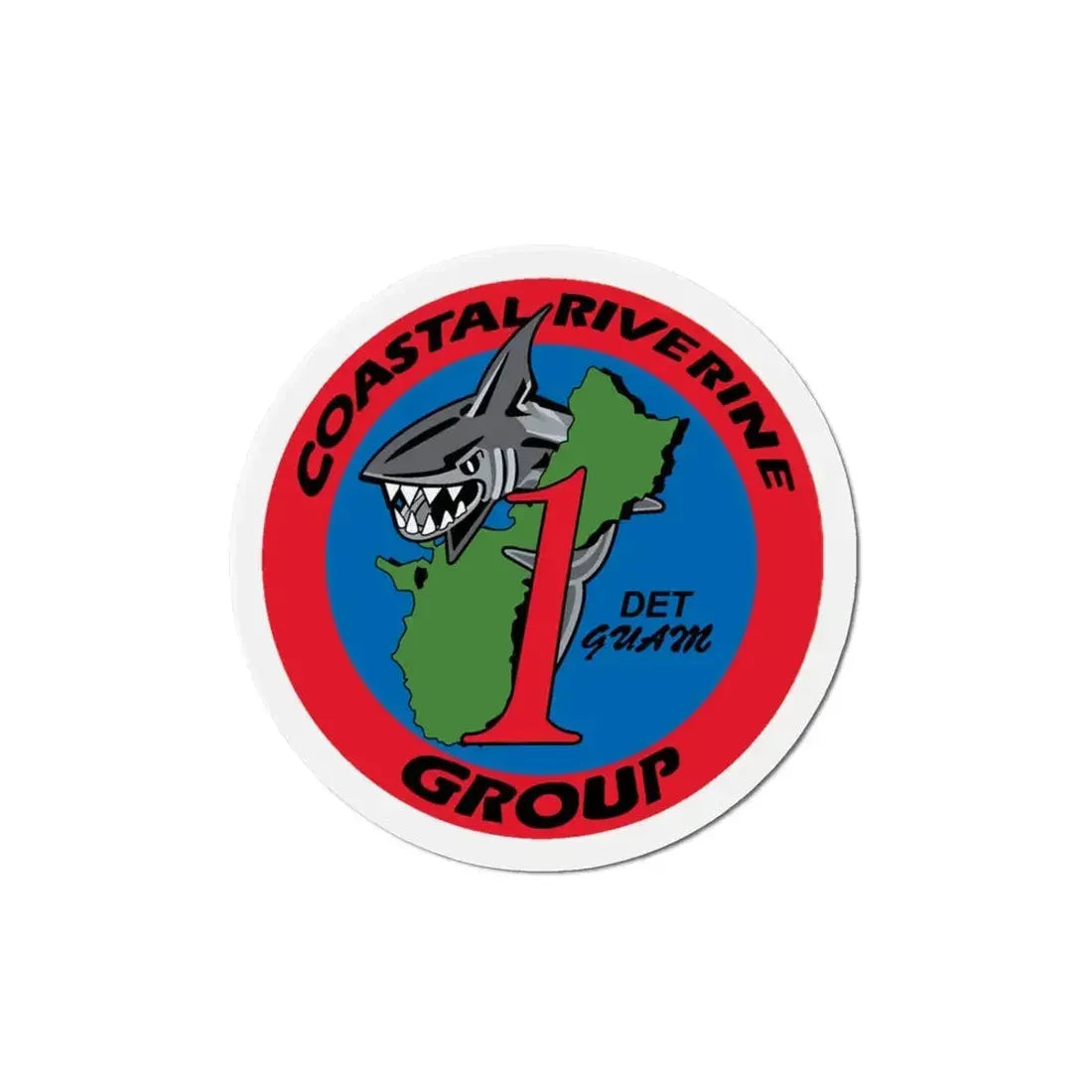 Coastal Riverine Group 1 Det Guam (U.S. Navy) Refrigerator Magnet 5 Inch - The Sticker Space