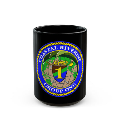 Coastal Riverine Group 1 (U.S. Navy) Black Coffee Mug-15oz-The Sticker Space