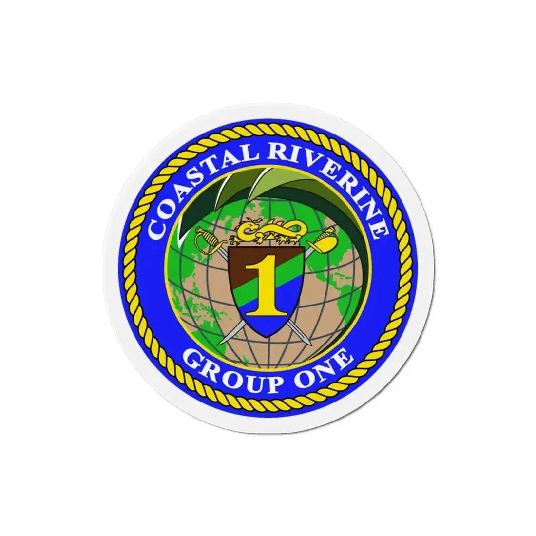 Coastal Riverine Group 1 (U.S. Navy) Refrigerator Magnet 3 Inch - The Sticker Space