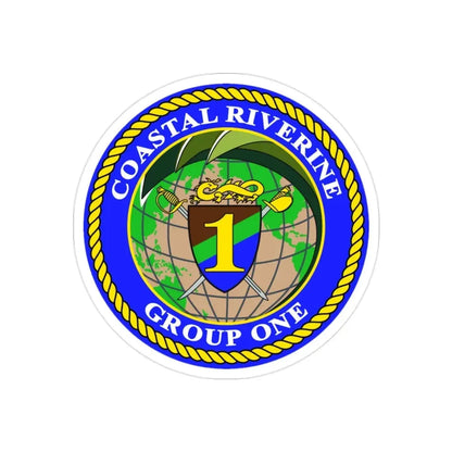 Coastal Riverine Group 1 (U.S. Navy) Transparent STICKER Die-Cut Vinyl Decal 2 Inch Transparent - The Sticker Space
