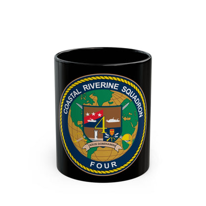 Coastal Riverine Sq 4 (U.S. Navy) Black Coffee Mug-11oz-The Sticker Space