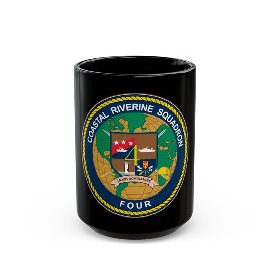 Coastal Riverine Sq 4 (U.S. Navy) Black Coffee Mug-15oz-The Sticker Space