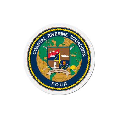 Coastal Riverine Sq 4 (U.S. Navy) Die-Cut Magnet-4" x 4"-The Sticker Space