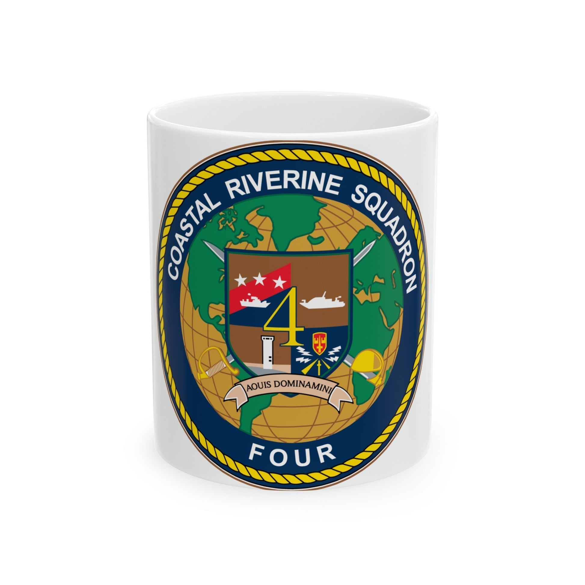 Coastal Riverine Sq 4 (U.S. Navy) White Coffee Mug-11oz-The Sticker Space