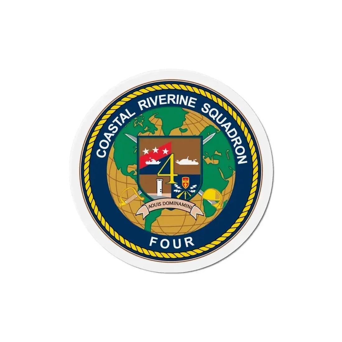 Coastal Riverine Sq 4 (U.S. Navy) Refrigerator Magnet 5 Inch - The Sticker Space