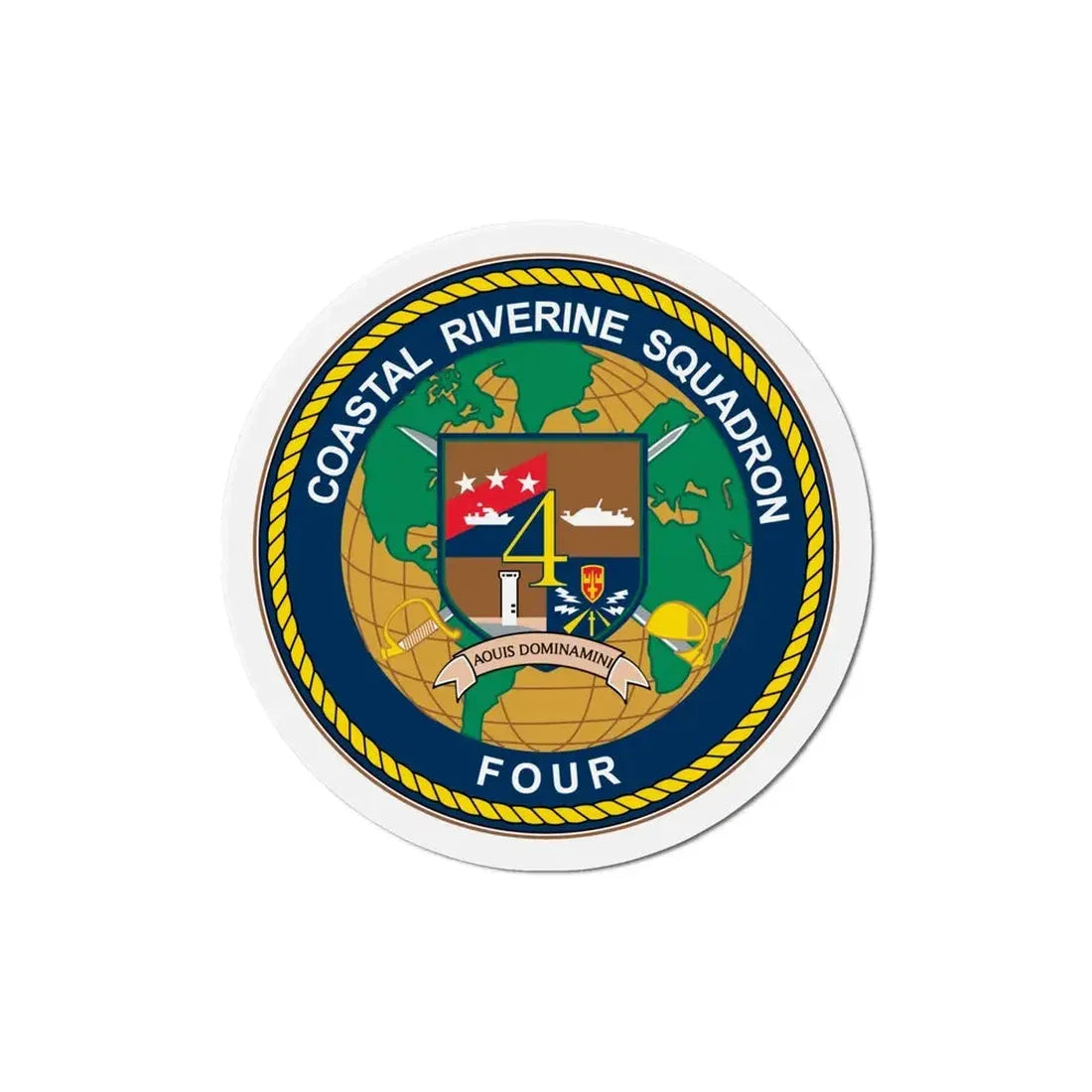 Coastal Riverine Sq 4 (U.S. Navy) Refrigerator Magnet 5 Inch - The Sticker Space