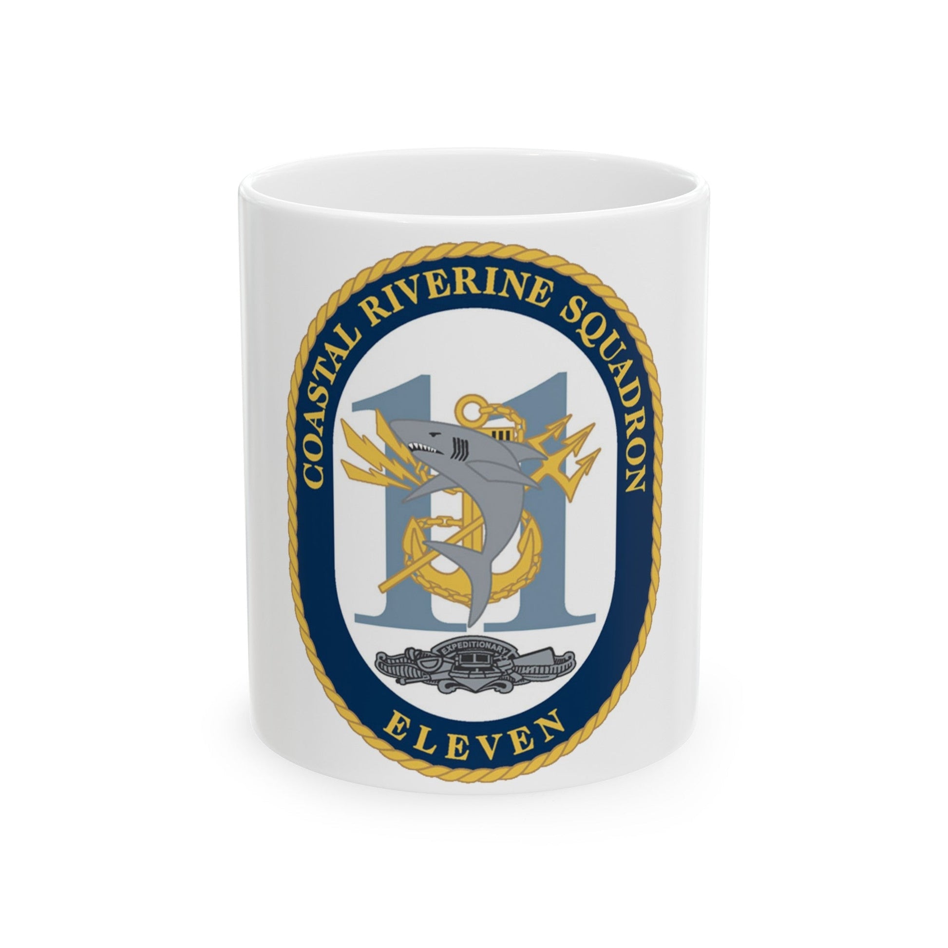 Coastal Riverine Sq Eleven (U.S. Navy) White Coffee Mug-11oz-The Sticker Space