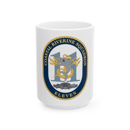 Coastal Riverine Sq Eleven (U.S. Navy) White Coffee Mug-15oz-The Sticker Space