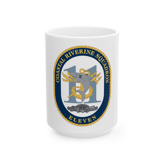 Coastal Riverine Sq Eleven (U.S. Navy) White Coffee Mug-15oz-The Sticker Space