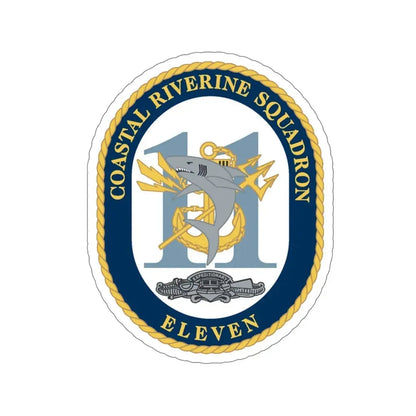 Coastal Riverine Sq Eleven (U.S. Navy) STICKER Vinyl Die-Cut Decal 6 Inch - The Sticker Space