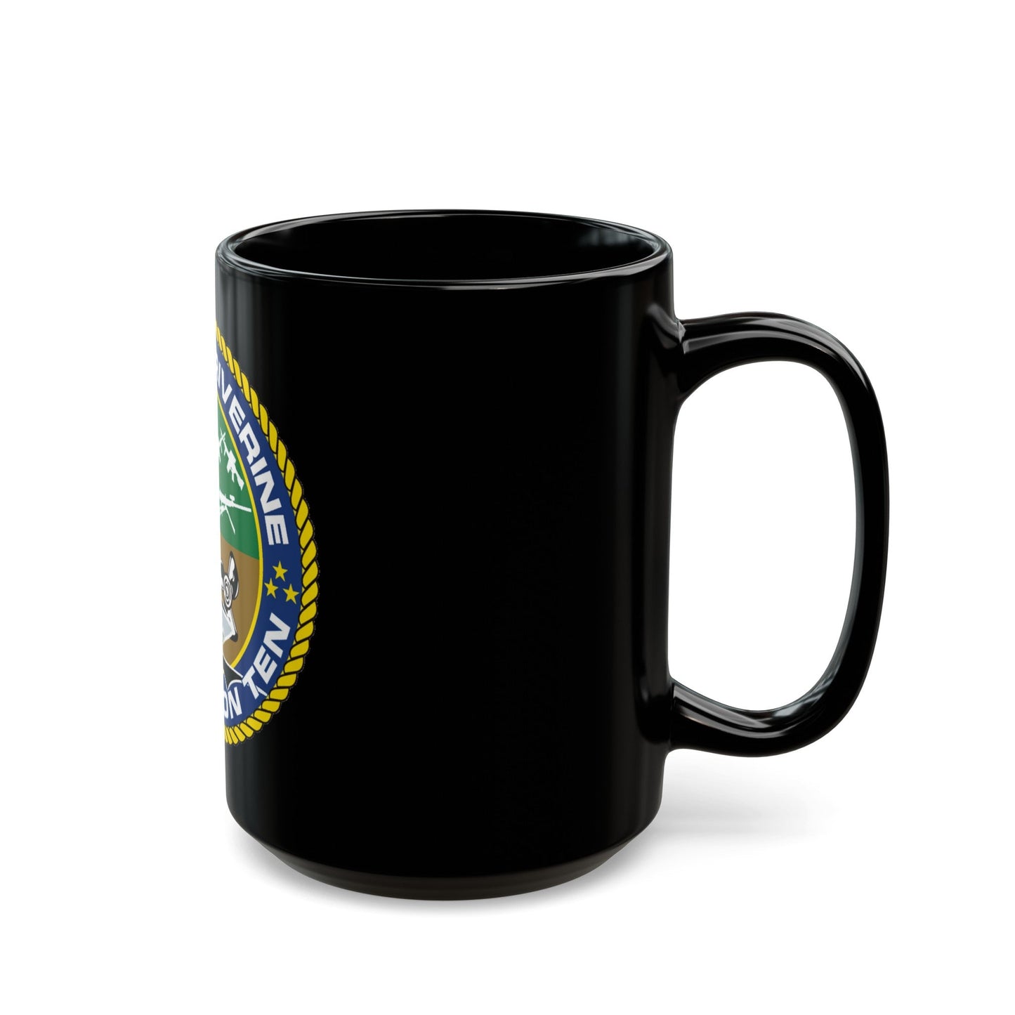 Coastal Riverine Squadron 10 (U.S. Navy) Black Coffee Mug-The Sticker Space