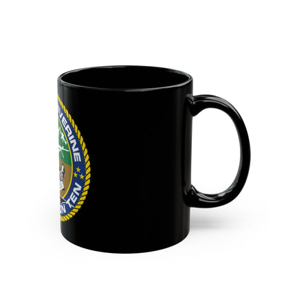 Coastal Riverine Squadron 10 (U.S. Navy) Black Coffee Mug-The Sticker Space