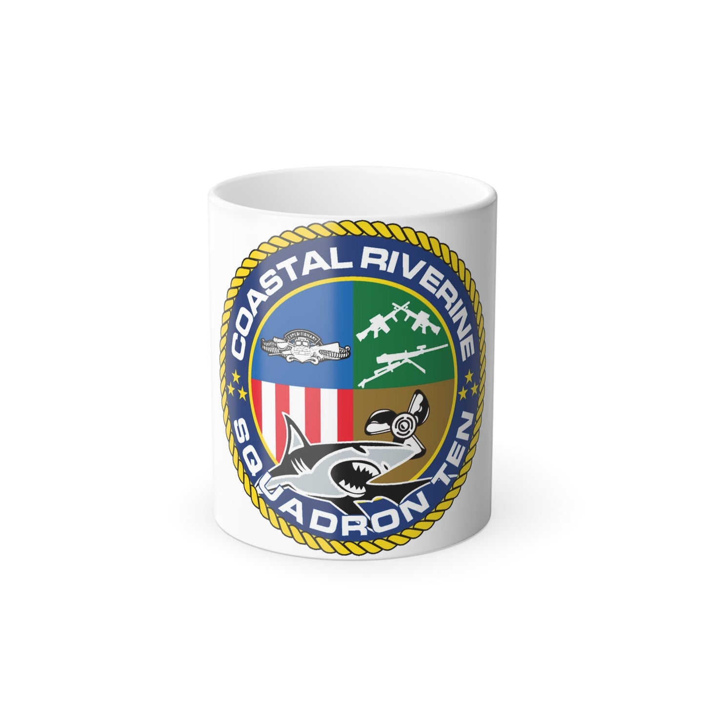 Coastal Riverine Squadron 10 (U.S. Navy) Color Changing Mug 11oz-11oz-The Sticker Space