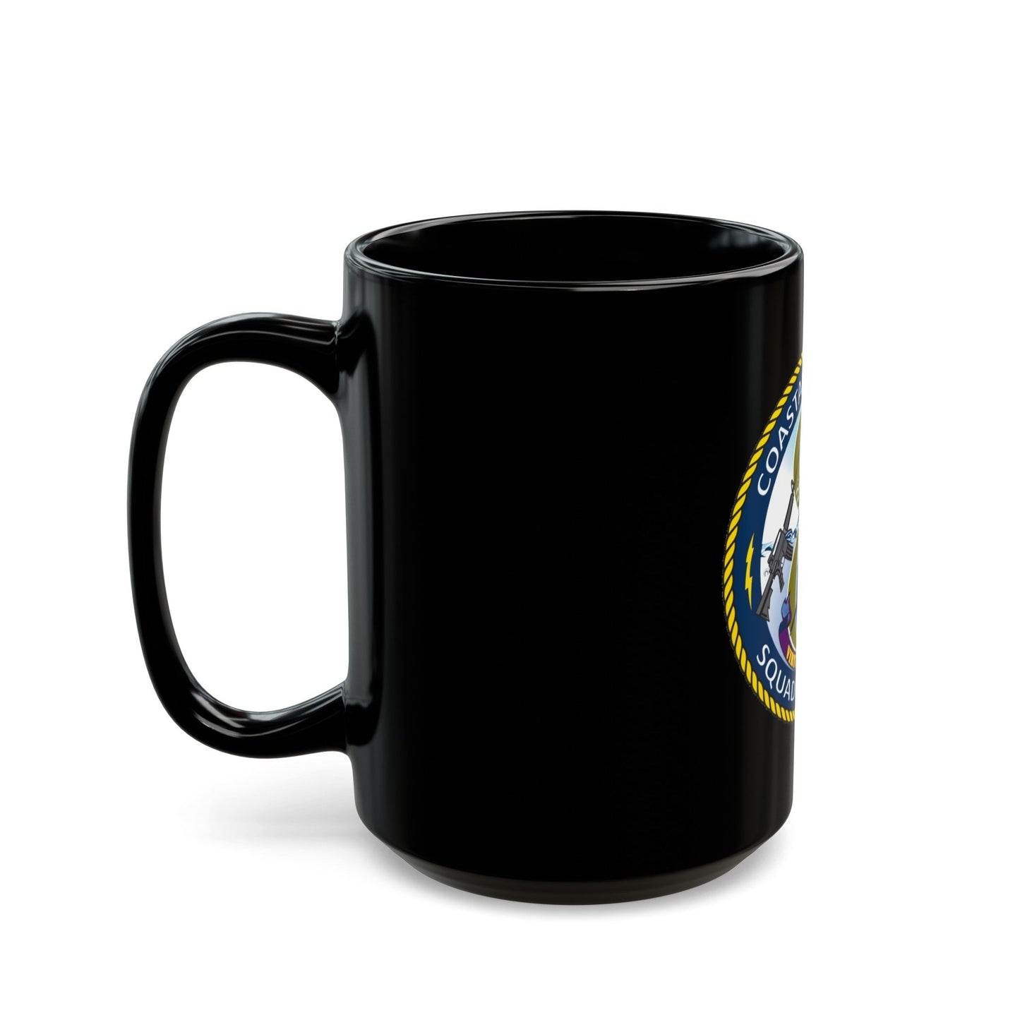 Coastal Riverine Squadron 8 (U.S. Navy) Black Coffee Mug-The Sticker Space