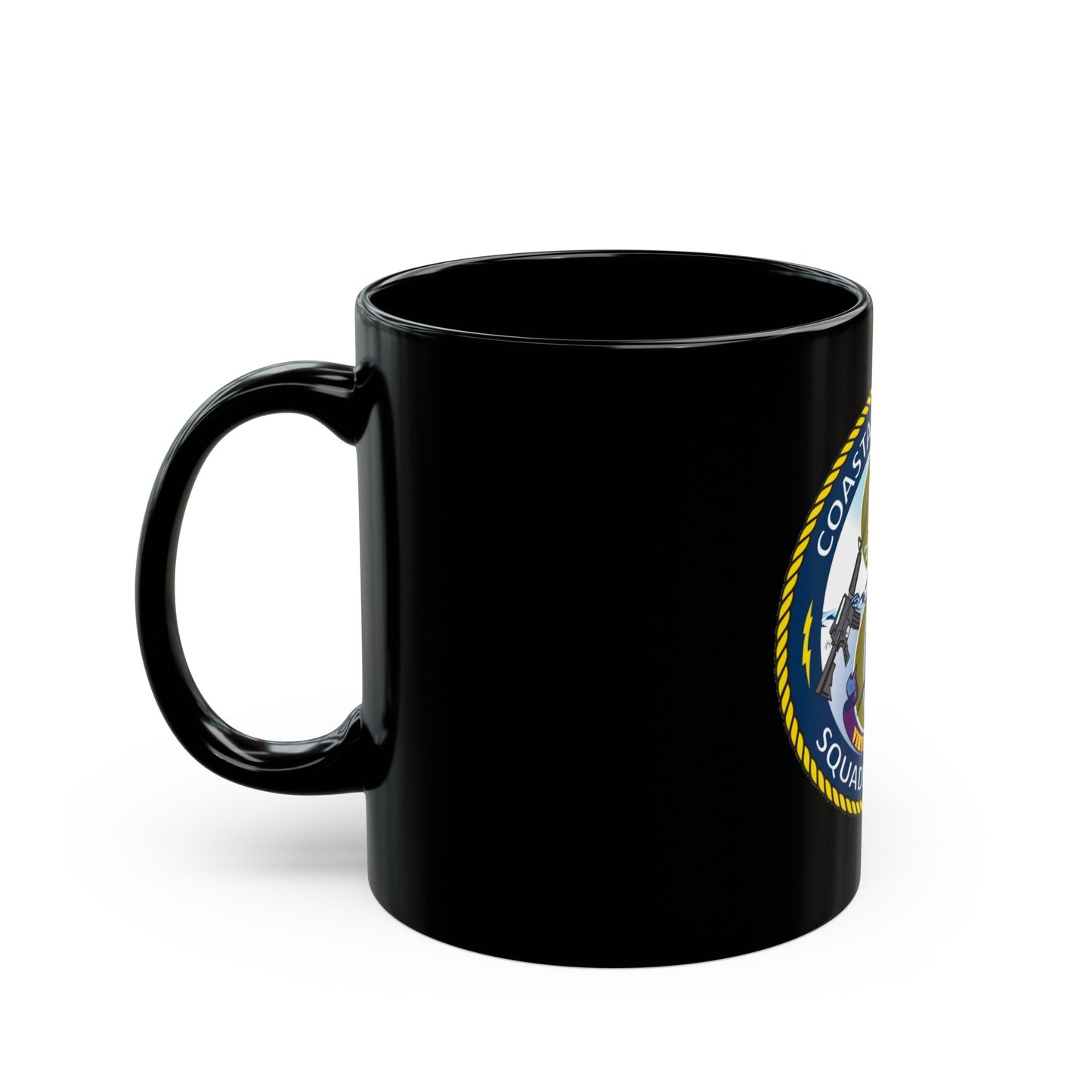 Coastal Riverine Squadron 8 (U.S. Navy) Black Coffee Mug-The Sticker Space