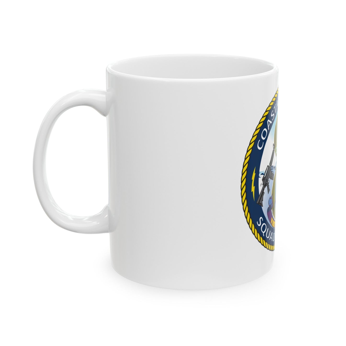 Coastal Riverine Squadron 8 (U.S. Navy) White Coffee Mug-The Sticker Space