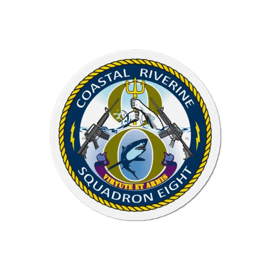 Coastal Riverine Squadron 8 (U.S. Navy) Refrigerator Magnet 2 Inch - The Sticker Space