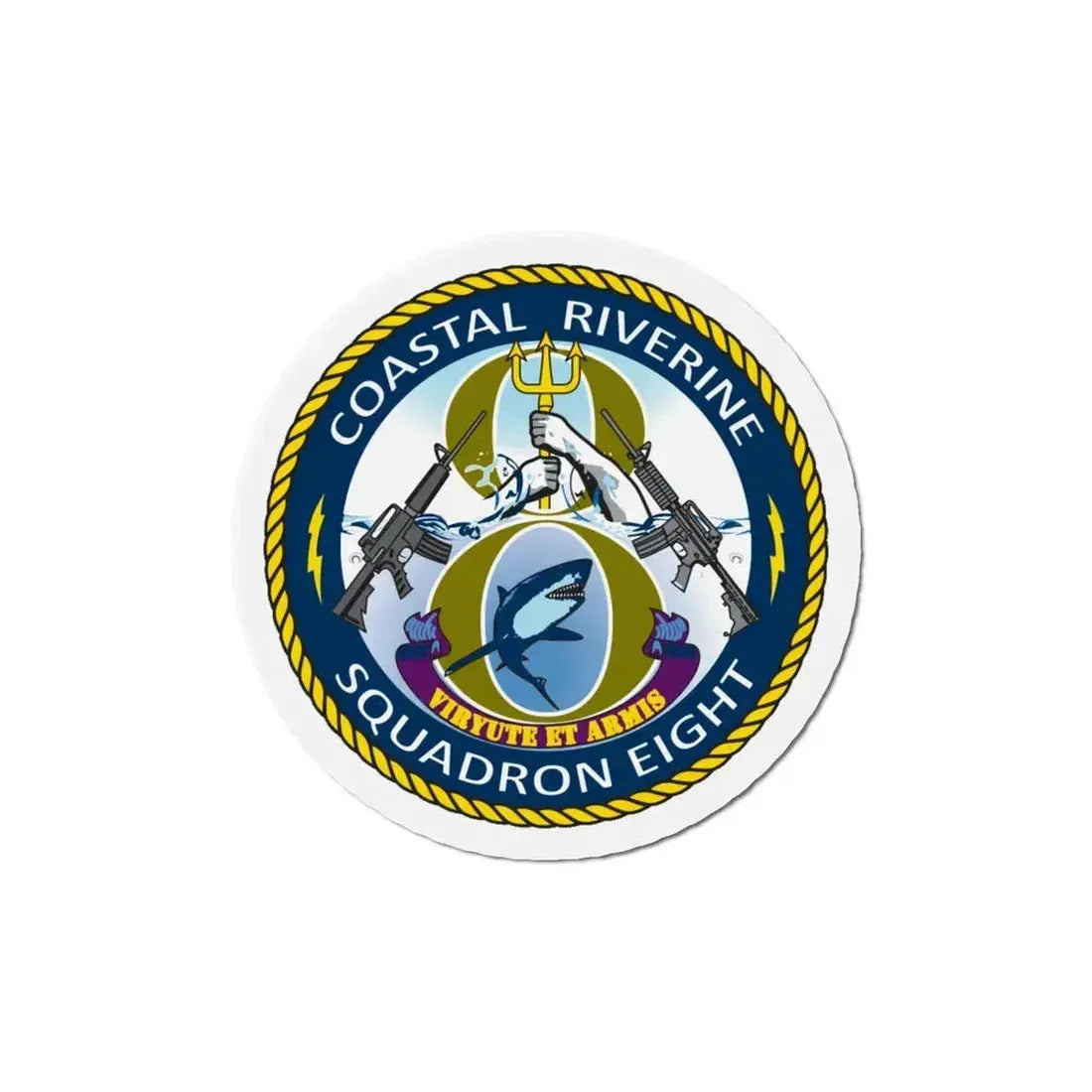 Coastal Riverine Squadron 8 (U.S. Navy) Refrigerator Magnet - The Sticker Space