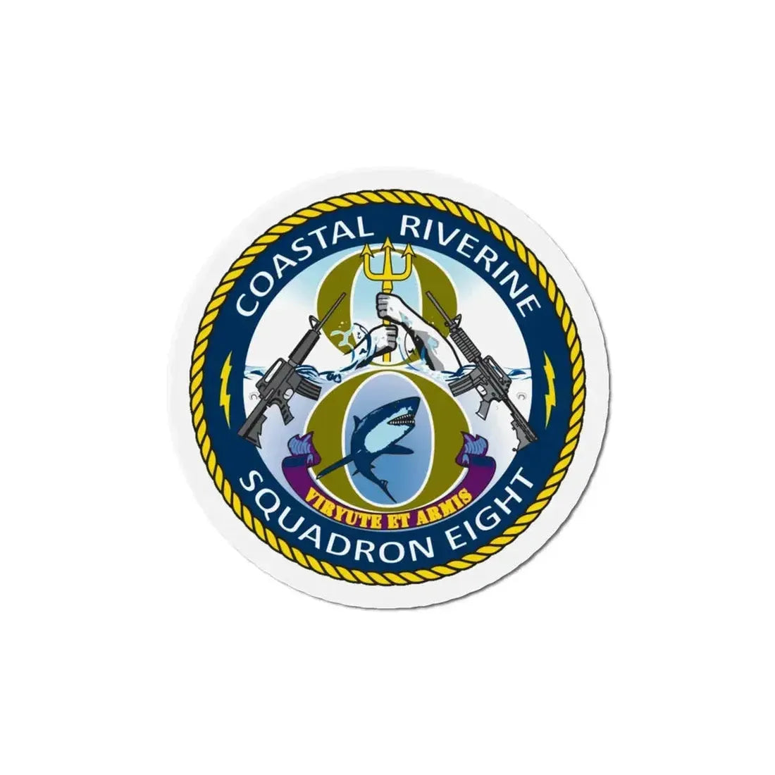Coastal Riverine Squadron 8 (U.S. Navy) Refrigerator Magnet - The Sticker Space